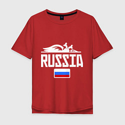 Мужская футболка оверсайз Russia
