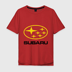 Мужская футболка оверсайз Subaru Logo
