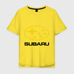Мужская футболка оверсайз Subaru Logo