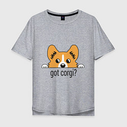 Мужская футболка оверсайз Got Corgi