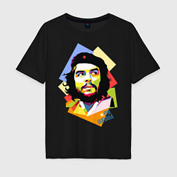 Футболка оверсайз мужская Che Guevara Art, цвет: черный