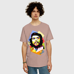 Футболка оверсайз мужская Che Guevara Art, цвет: пыльно-розовый — фото 2