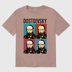 Футболка оверсайз мужская Dostoevsky, цвет: пыльно-розовый