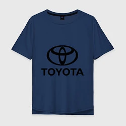 Футболка оверсайз мужская Toyota Logo, цвет: тёмно-синий