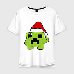 Мужская футболка оверсайз Minecraft: New Year