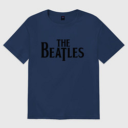 Футболка оверсайз мужская The Beatles, цвет: тёмно-синий