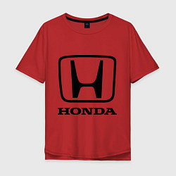 Футболка оверсайз мужская Honda logo, цвет: красный