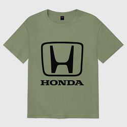 Футболка оверсайз мужская Honda logo, цвет: авокадо