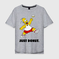 Футболка оверсайз мужская Just Donut, цвет: меланж