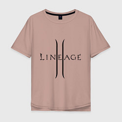 Мужская футболка оверсайз Lineage logo