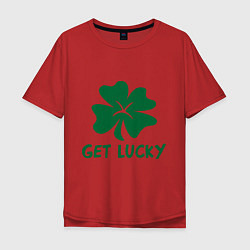 Мужская футболка оверсайз Get lucky