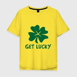 Мужская футболка оверсайз Get lucky