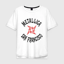 Мужская футболка оверсайз Metallica: San Francisco