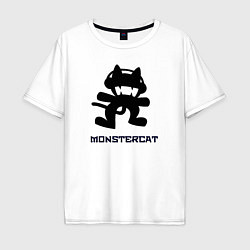 Футболка оверсайз мужская Monstercat, цвет: белый