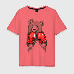 Мужская футболка оверсайз Bear Boxing