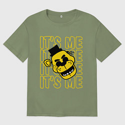 Футболка оверсайз мужская It's me Freddy, цвет: авокадо