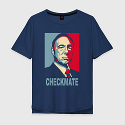 Мужская футболка оверсайз Checkmate Spacey