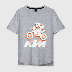 Мужская футболка оверсайз KTM белый