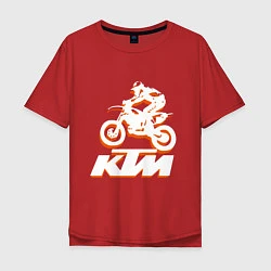 Мужская футболка оверсайз KTM белый