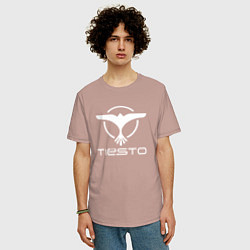 Футболка оверсайз мужская Tiesto, цвет: пыльно-розовый — фото 2