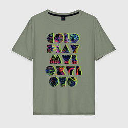 Мужская футболка оверсайз Coldplay