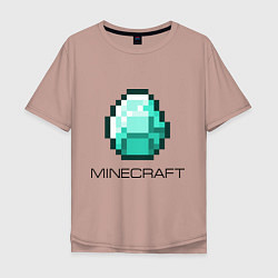 Мужская футболка оверсайз Minecraft Diamond