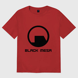 Футболка оверсайз мужская Black Mesa: Logo, цвет: красный