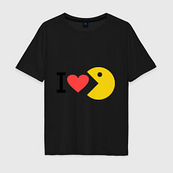 Мужская футболка оверсайз I love Packman