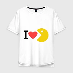 Мужская футболка оверсайз I love Packman