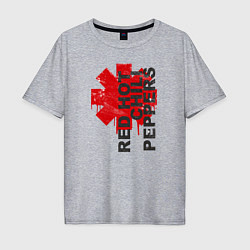 Футболка оверсайз мужская Red Hot Chili Peppers, цвет: меланж