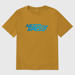 Футболка оверсайз мужская Need for speed, цвет: горчичный