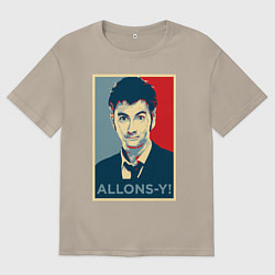 Мужская футболка оверсайз Allons-y Poster
