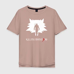 Мужская футболка оверсайз Killing monsters