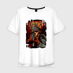 Мужская футболка оверсайз Slayer Zombie