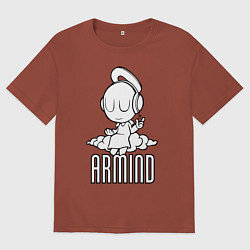 Футболка оверсайз мужская Armind, цвет: кирпичный
