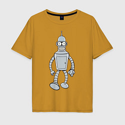 Футболка оверсайз мужская Iron Bender, цвет: горчичный