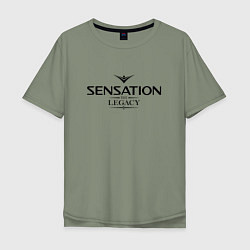 Футболка оверсайз мужская Sensation: The Legacy, цвет: авокадо