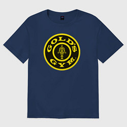 Футболка оверсайз мужская Gold's Gym, цвет: тёмно-синий