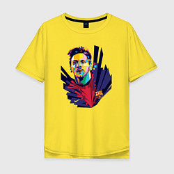 Мужская футболка оверсайз Messi Art