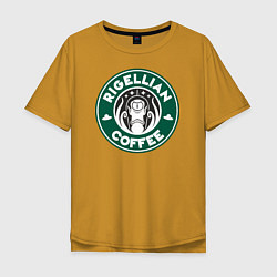 Мужская футболка оверсайз Rigellian Coffee