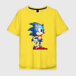 Футболка оверсайз мужская Sonic, цвет: желтый