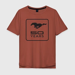 Мужская футболка оверсайз Ford Mustang: 50 Years