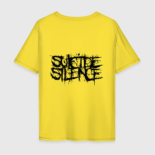 Мужская футболка оверсайз Suicide Silence: Venom / Желтый – фото 2