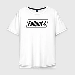 Футболка оверсайз мужская Fallout 4, цвет: белый