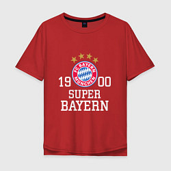 Футболка оверсайз мужская Super Bayern 1900, цвет: красный