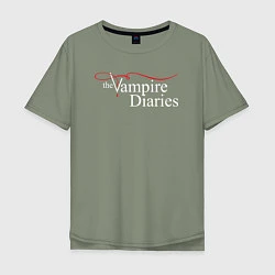 Мужская футболка оверсайз The Vampire Diaries