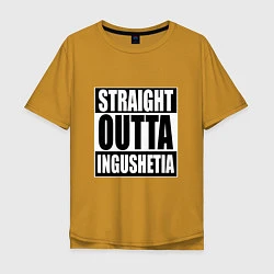Мужская футболка оверсайз Straight Outta Ingushetia