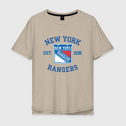 Мужская футболка оверсайз New York Rengers