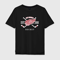 Мужская футболка оверсайз Detroit Red Wings: Est.1926