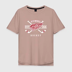 Мужская футболка оверсайз Detroit Red Wings: Est.1926